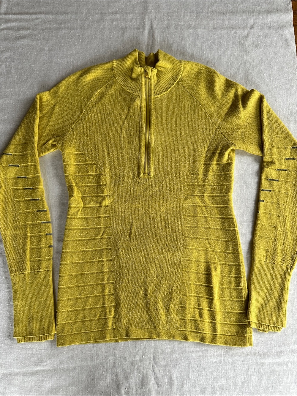 Lululemon Lightning Bold 1/2 Zip Heathered Soleil / Vapor 6